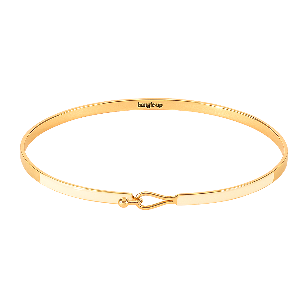 Bangle Up Lily armbånd - Sand White - Bahne
